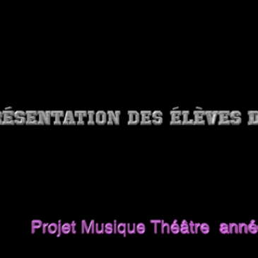Représentation des 4F atelier Théâtre Musique Mars 2024